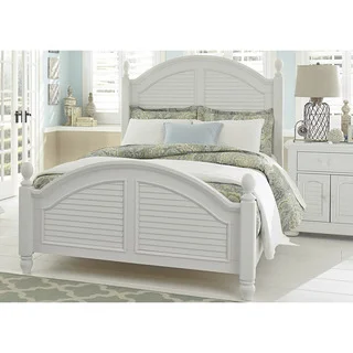 Summer House Oyster White Cottage Low Poster Bed