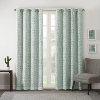 Intelligent Design Arlo Printed Curtain Panel with Blackout Lining