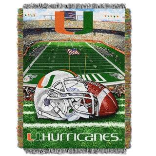 COL 051 Miami Hurricanes Handwoven Tapestry Throw