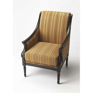 Butler Wexford Black Licorice Wood/Fabric Accent Chair