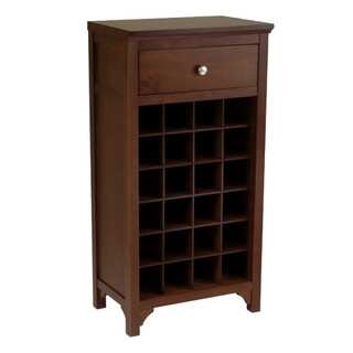 Winsome Antique Walnut Wooden Home Storage Wine Modular Cabinet