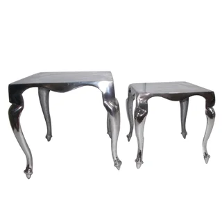 Set Of Two Aluminium Tables