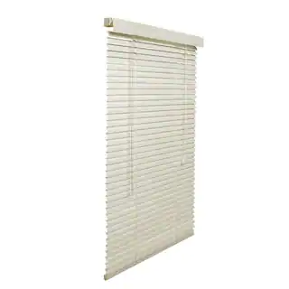 Off-white Aluminum 1-Inch Blind with Hardware