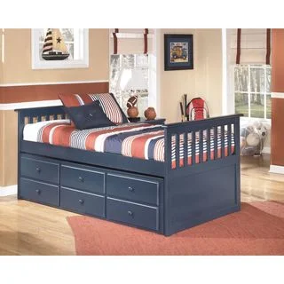 Signature Design by Ashley Lulu Blue Twin Trundle Bed