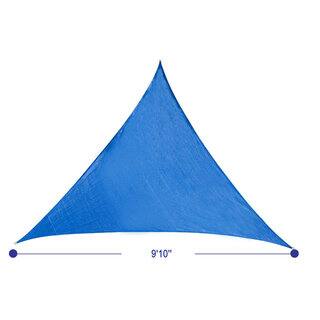 Cool Area Triangle Multicolor Plastic 9-foot 10-inch UV Block Sun Shade Sail