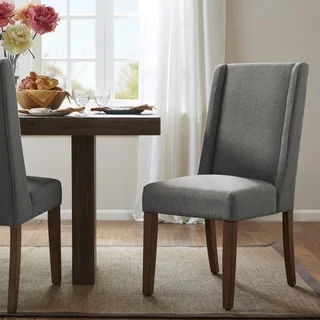 Madison Park Victor Grey Wing Dining Chair (Set of 2)