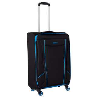American Tourister by Samsonite Skylite Black/Blue 25-inch Spinner Upright Suitcase