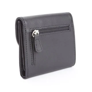 Royce Leather Women's Genuine Leather RFID-blocking Compact Trifold Wallet