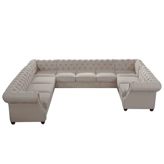 Moser Bay Furniture Garcia Roll Arm 10-seat U Sectional Sofa Collection