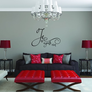 Style and Apply Je ne regrette rien Vinyl Wall Decal
