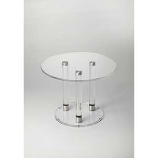 Handmade Butler Landis Clear Acrylic Bunching Round Cocktail Table (Taiwan)