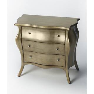 Butler Francine Brushed Pewter Painted Bombe Chest