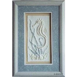 Cast Paper 'Seahorse II' 12x18 Indoor or Outdoor Option Available