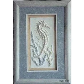 Cast Paper 'Seahorse I' 12x18 Indoor or Outdoor Option Available