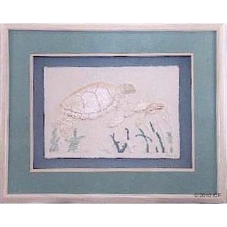 Cast Paper 'Med. Turtle w/Baby' 18x22 Indoor or Outdoor Option Available