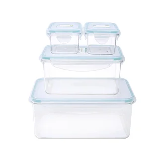 Kinetic GoGreen Tritan 8-piece Plastic Rectangular Lunch Box Set With Lids