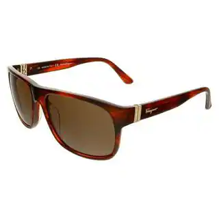 Salvatore Ferragamo SF639S Striped Brown Sunglasses
