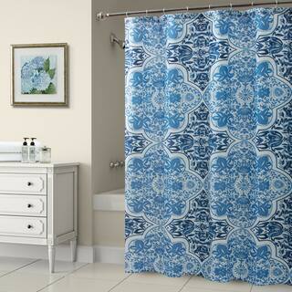 Croscill Olya Shower Curtain Blue