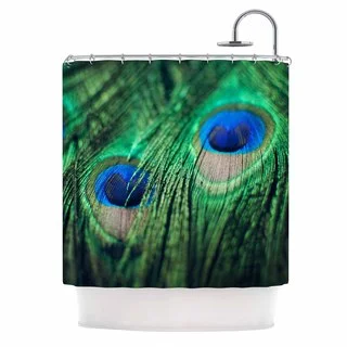 KESS InHouse Chelsea Victoria 'Peacock Feathers' Shower Curtain (69x70)