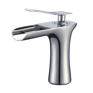 Niagara Solid Brass 6-inch Single-hole Lever Handle Waterfall Bathroom Faucet