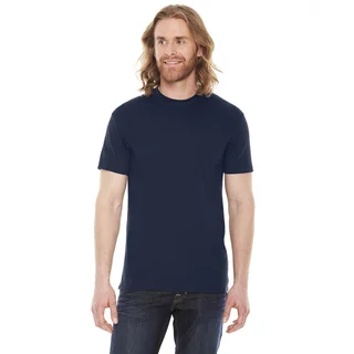 American Apparel Unisex Navy Cotton/Polyester 50/50 Short Sleeve T-shirt