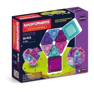 Magformers Inspire Clear Solids Plastic 30-piece Set