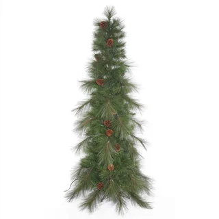 Vickerman Green Plastic 7.5-foot Big Cascade Pine Unlit Artificial Christmas Tree