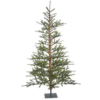 Vickerman Green Plastic 7-foot Bed Rock Pine Unlit Artificial Christmas Tree