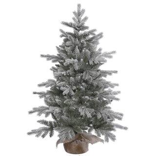 Vickerman Frosted Green Artificial Sable Pine 4-foot Unlit Christmas Tree