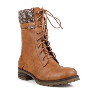 Mark and Maddux Travis-16 Lace-up Women's Mid-Calf Boots