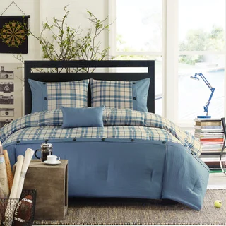 Intelligent Design Campbell Blue Comforter Set