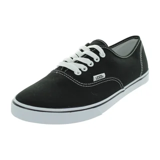 Vans Authentic Lo Pro Black Canvas Skate Shoes