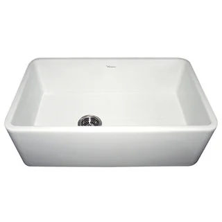 Duet Fireclay Reversible Sink with Smooth Front Apron