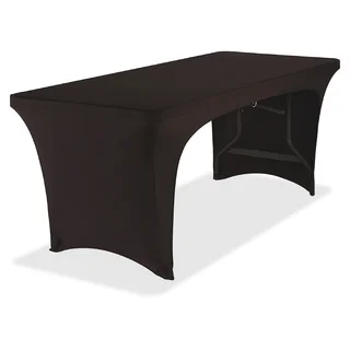 Iceberg Open Stretchable Table Cover - Black