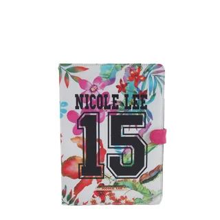 Nicole Lee White Plastic/Synthetic Leather 15 Print iPad Mini Case