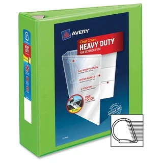Avery One Touch EZD Heavy-duty Binder - Chartreuse