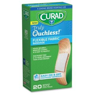 Curad Truly Ouchless 3" Fabric Bandage - Beige (20/Box)