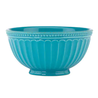 Lenox French Perle Groove Peacock Bowl