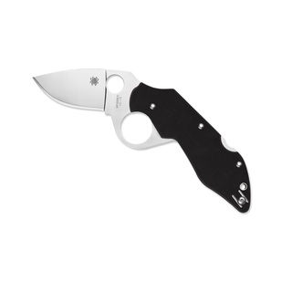 Spyderco PlainEdge Black Stainless Steel 2.79-inch Introvert Folding Knife