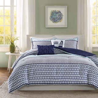 Intelligent Design Clarissa Blue 5-piece Comforter Set