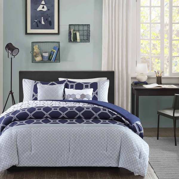 Intelligent Design Zara Navy Comforter Set