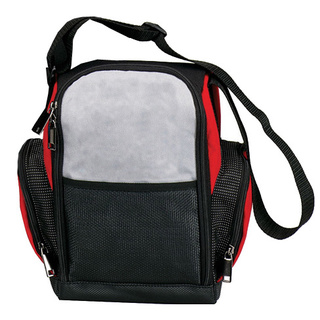 Goodhope Red/Black/Grey Fabric/Polyester/Mesh Lunch Cooler Bag