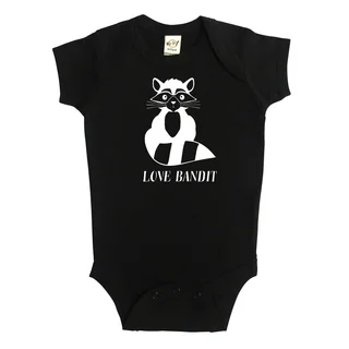 Rocket Bug 'Love Bandit' Raccoon Baby Bodysuit