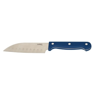Ginsu Essentials Presidential Blue Stainless Steel 5-inch Santoku Knife