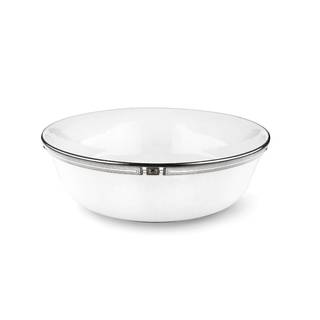 Lenox Westerly Platinum Silver/White China All Purpose Bowl