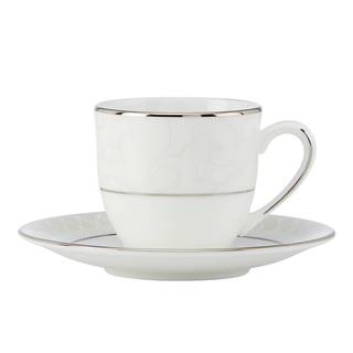 Lenox Venetian Lace Dishwasher Safe China Demi Cup and Saucer
