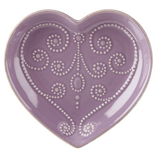 Lenox French Perle Lavender Everything Heart Dish