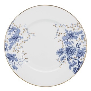 Lenox Garden Grove White/Blue Bone China/24k Gold Dinner Plate