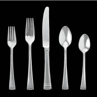 Lenox Federal Platinum Stainless Steel Frosted 5-piece Flatware Place Setting