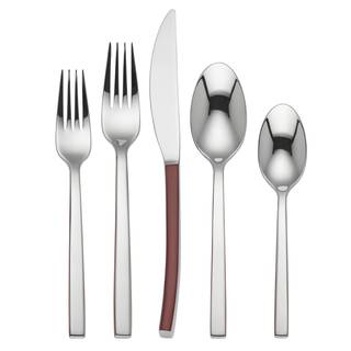 Lenox Roxbury Red Stainless Steel 5-piece Place Setting